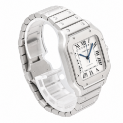 Cartier Santos Medium Size WSSA0029 White Dial Watch